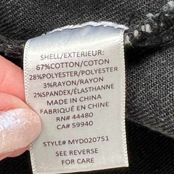 Tinsel Town denim dress Medium long sleeve full zip - Picture 12 of 12